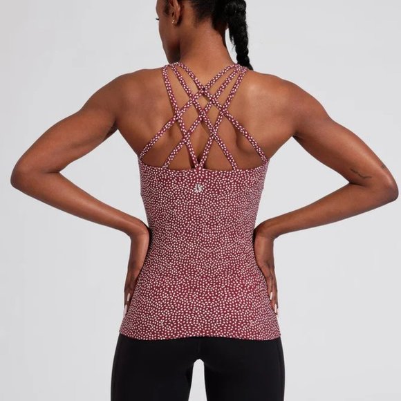 Buffbunny - Revolution Tank - Vineyard Dark Red Bossy Print - M - Picture 4 of 6